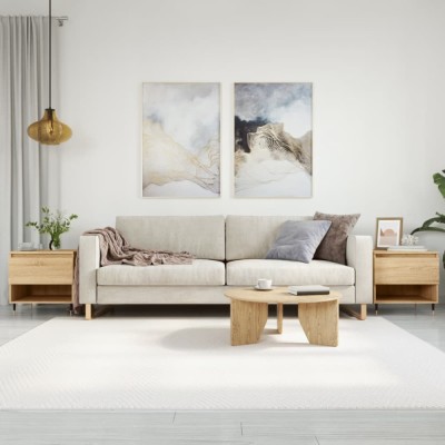 vidaXL Mese de cafea 2 buc. stejar sonoma 50x46x50 cm lemn compozit foto