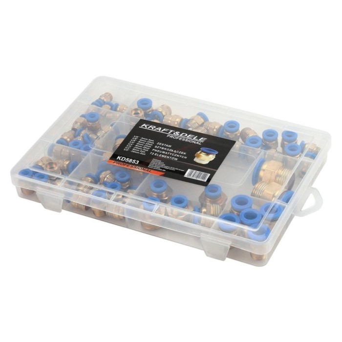 Set de 72 Cuple rapide pneumatice 4-16mm 1/8&quot;-1/2&quot; MXK5853