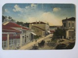 Rara! Carte postala Balcic:Strada principala,circulata 1916, Printata