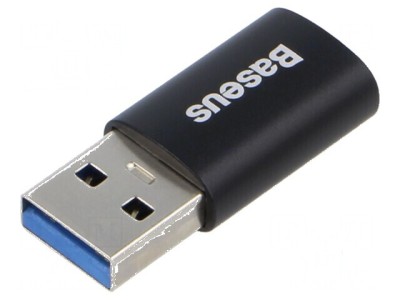 Adaptor USB 3.1 USB A la USB C, mufă neagră foto