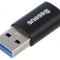 Adaptor USB 3.1 USB A la USB C, mufă neagră