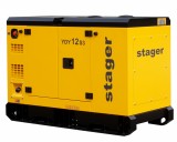 Generator insonorizat Stager YDY12S3, 12kVA, 16A, 1500rpm, trifazat, diesel