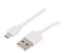 Cablu Goobay USB 2.0 A la Micro B, 2m, Alb, pentru Conectare USB - USB