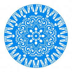 Sticker decorativ, Mandala, Albastru, 60 cm, 7269ST foto