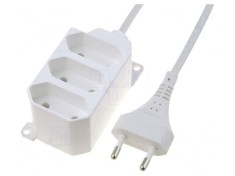 Prelungitor Electric 3 Prize Alb 3m 2,5A