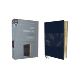 Niv, Thinline Bible, Compact, Leathersoft, Blue Floral, Red Letter, Comfort Print
