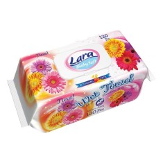 Set 120 Servetele Umede Lara, cu Gerbera, Fara Alcool si Parabeni, Servetele Umede cu Gerbera, Servetele Umede Gerbera, Servetele Umede Fara Alcool, S foto