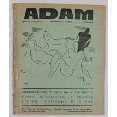 ADAM , REVISTA , redactor I. LUDO , NR. 37 , 1931