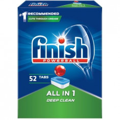Detergent de vase pentru masina de spalat Finish All in One, 52 tablete foto