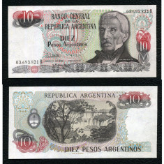 = ARGENTINA - 10 PESOS ? 1983 ? UNC = foto