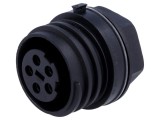 Conector Circular Soclu Mamă 5 PIN Nichelat Buccaneer 900 PX0931/05/S