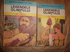 Legendele Olimpului - Al.Mitru 2 volume cartonate zeii + eroii foto