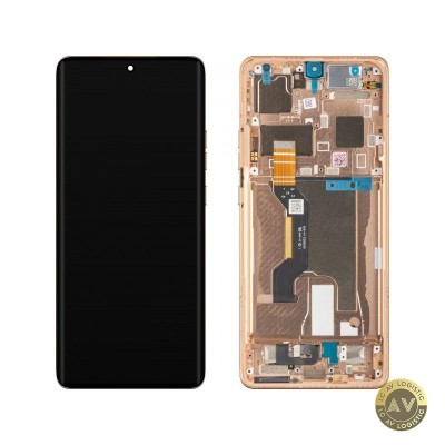 Display cu Touchscreen Motorola Edge 50 Ultra cu Rama Portocaliu (Peach Fuzz) Service Pack 5D68C24470 foto