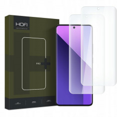 Set 2 Folii de protectie Hofi UV Glass Pro+ pentru Xiaomi Redmi Note 13 Pro+ Plus 5G Transparent