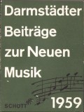 HST C5762N Darmst&auml;dter Beitr&auml;ge zur Neuen Musik, 1959