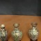 SET 3 VAZE MICI, CLOISONNE/MANUFACTURATE &Icirc;N CHINA &Icirc;N ANII 1960-1970.