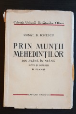 Prin mun?ii Mehedin?ilor. Din stana in stana. 21 plan?e - Const. D. Ionescu foto