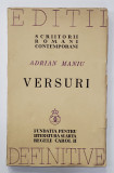 ADRIAN MANIU - VERSURI - BUCURESTI, 1938