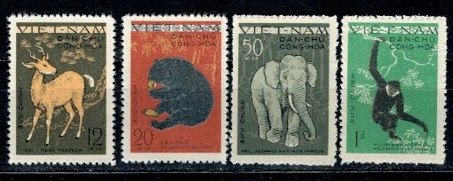 Vietnam Nord 1961 - Fauna, serie neuzata