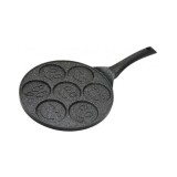 Tigaie Clatite/Oua Aluminiu, 27cm, Magic Home. Plita Gaz/Electrică/Ceramică. Antiaderentă, 7 Portii