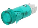 Lampă control neon verde 230V &Oslash;12mm
