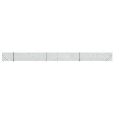 Gard plasa de sarma cu bordura, verde, 1,6x25 m