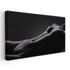 Tablou nud femeie, fundal negru 2031 Tablou canvas pe panza CU RAMA 70x140 cm
