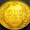 Moneda 500 LIRE - TURCIA, anul 1989 * cod 1147 B