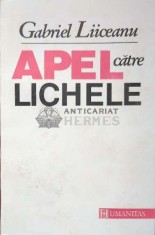 Apel catre lichele - Gabriel Liiceanu ($J35)
