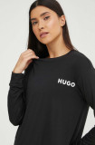 HUGO longsleeve de pijama culoarea negru, 50490706