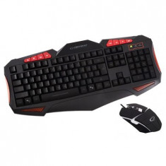 TASTATURA GAMING ILUMINATA + MOUSE SHELTER ES