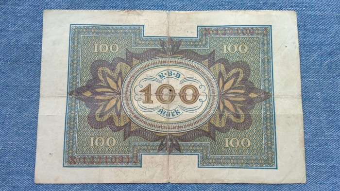 100 Mark 1920 Germania / marci germane / seria 12210912