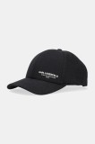 Karl Lagerfeld șapcă culoarea negru, cu imprimeu, 553128.805620
