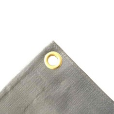 Prelată impermeabilă 280g/m&sup2;, 2x3m (6m&sup2;), prelată protecție, gri, rezistentă UV
