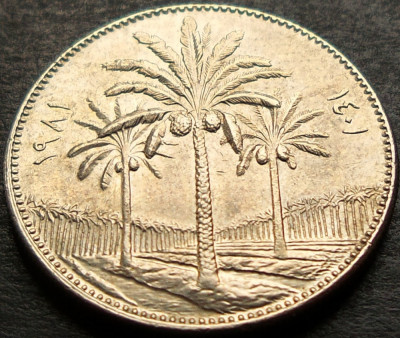 Moneda exotica 50 FILS - IRAK, anul 1981 *cod 3246 B foto