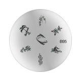 Cumpara ieftin Plăcuţă nail art B95, INGINAILS