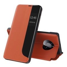 Husa Huawei Mate 40 Pro Eco Leather View flip tip carte, portocaliu