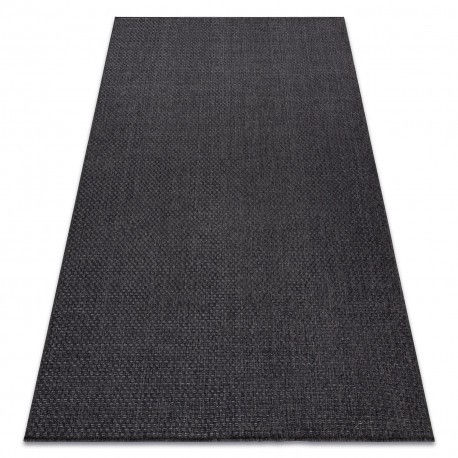 Covor TIMO 6272 sisal exterior negru, 70x200 cm