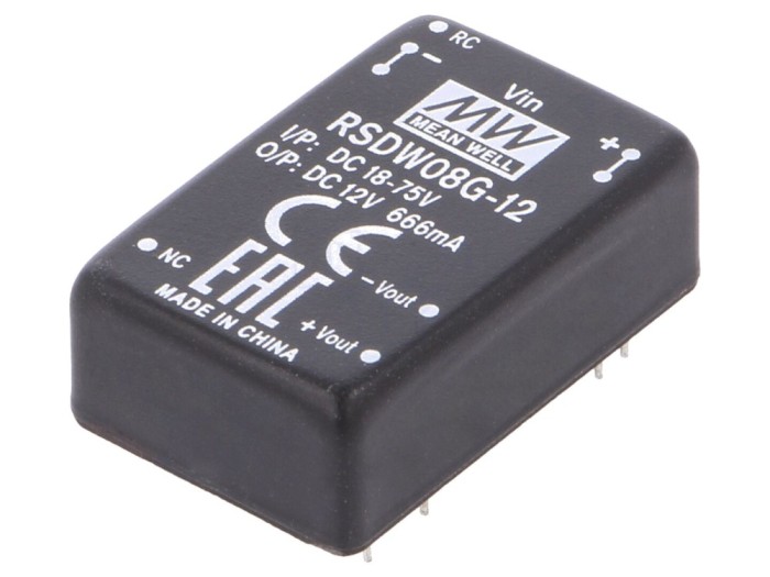 Convertor DC/DC 8W 18-75V la 12V