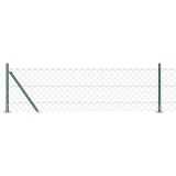 Set de St&acirc;lpi de Gard Argintiu 10 m x 0.4 m Oțel Galvanizat