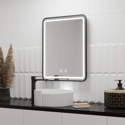 Oglinda LED Rectangulara, 60x80cm, Taglio Touch, Sistem Dezaburire ModernLight Concept foto
