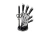 Set cutite 8 piese Zilan ZLN1634, Suport inclus, Otel inoxidabil 3CR13, Compatibil masina de spalat vase