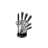 Set cutite 8 piese Zilan ZLN1634, Suport inclus, Otel inoxidabil 3CR13, Compatibil masina de spalat vase