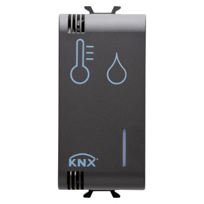 Senzor temperatura si umiditate 1M Gewiss Chorus KNX negru GW12799H foto