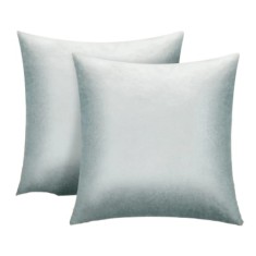 Set 2 fete de perna Tan Tomi, 50 x 50 cm, catifea, gri deschis