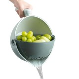 Cumpara ieftin Smart Bol Koken, rotativ cu scurgere, Coș de spălat rotativ pentru legume/fructe, Polipropilena, Gri