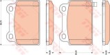 Set placute frana,frana disc MITSUBISHI LANCER Limuzina (CY, CZ) (2007 - 2016) TRW GDB3488