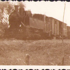 HST M739 Poză locomotivă cu aburi cu vagoane, CFR, perioada regalității