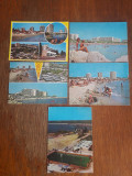 Lot 5 carti postale vintage cu Statiunea Saturn / CP1, Circulata, Printata