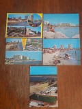 Lot 5 carti postale vintage cu Statiunea Saturn / CP1, Circulata, Printata